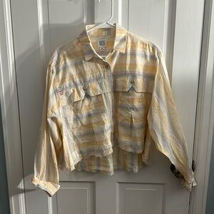 BDG Button Up Cropped Shirt